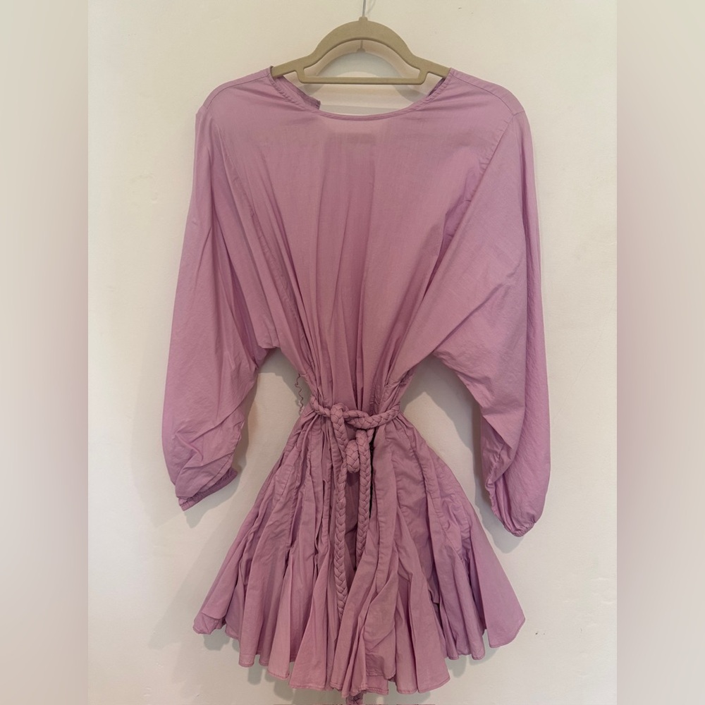 RHODE Ella Dress - Lavender Tie-Waist